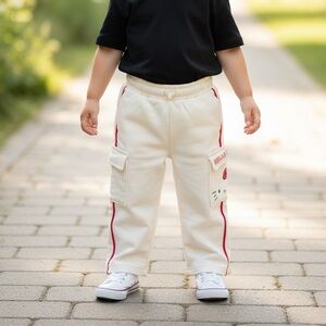 Hello Kitty Kids Cream and Red Cargo Pants